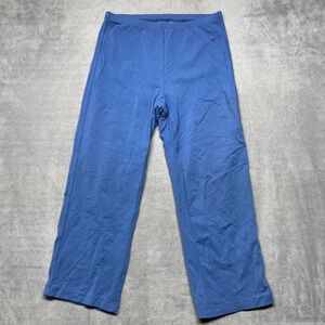 Vintage Nike Pants Kids XL(16-18) Blue Logo Nylon Stretch Mid Rise Straight Leg